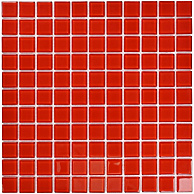 BONAPARTE  MOSAICS Red Glass 30x30