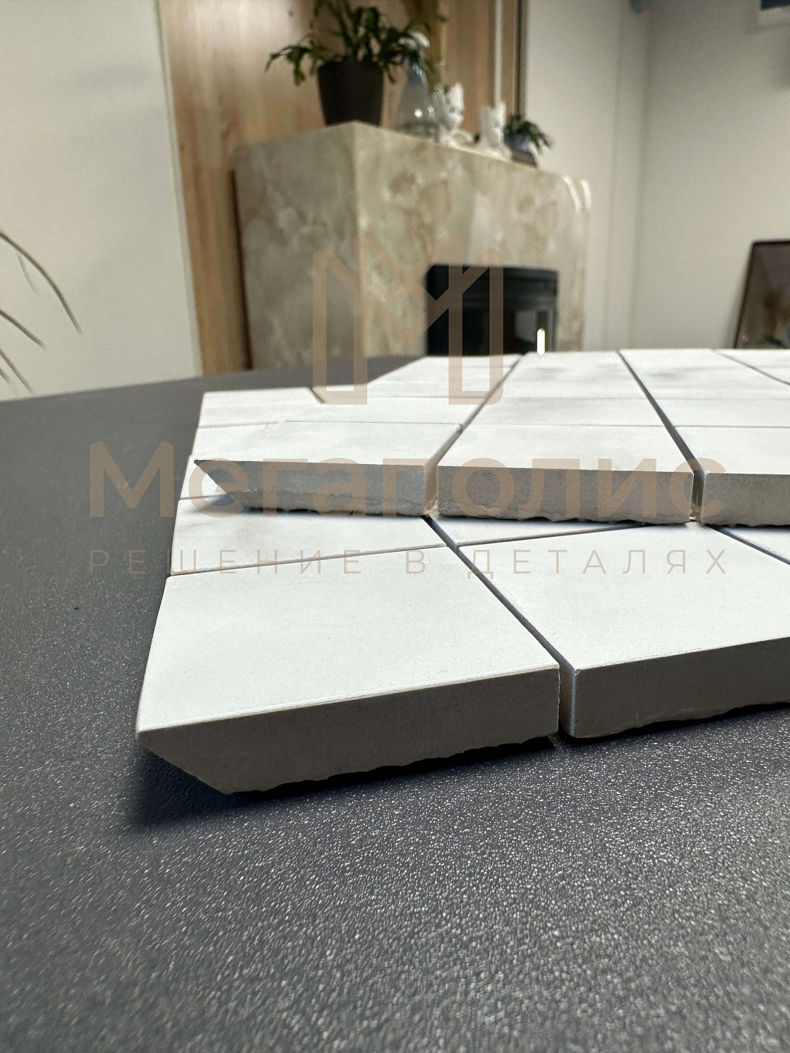 Мозаика. Запил под 45 градусов на углы