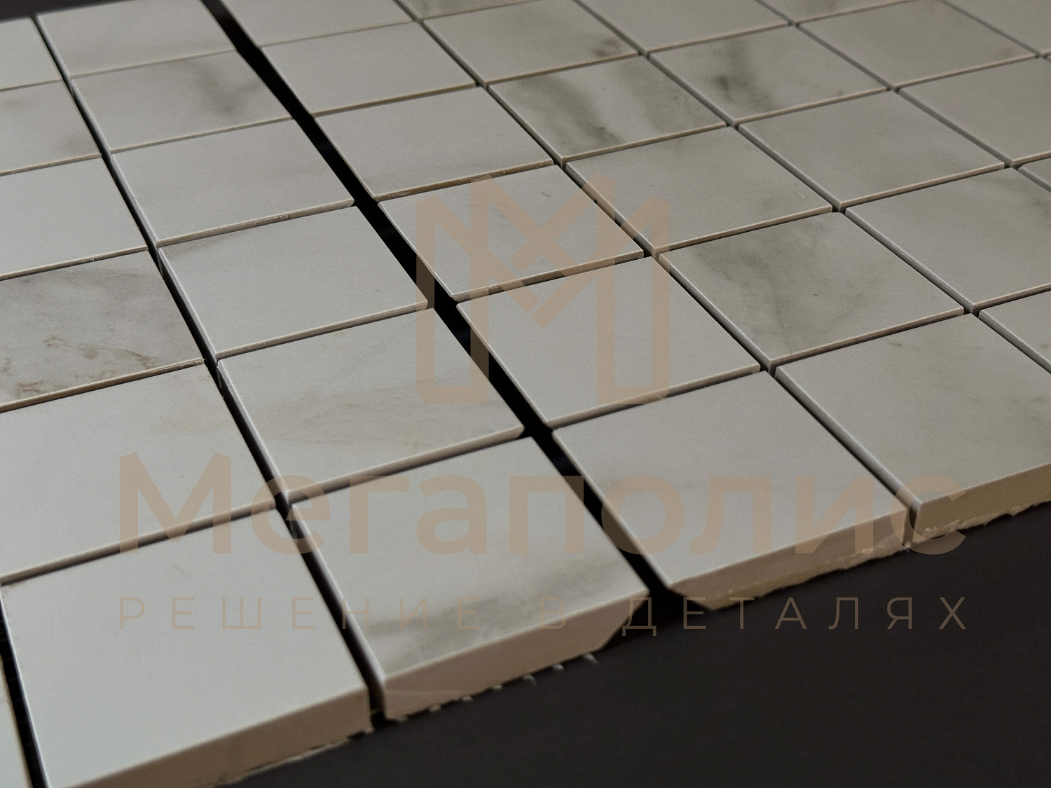 Мозаика. Запил под 45 градусов на углы